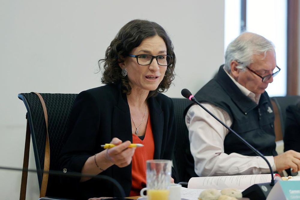 En la imagen podemos ver a Carmen Soza, del comando de José Antonio Kast